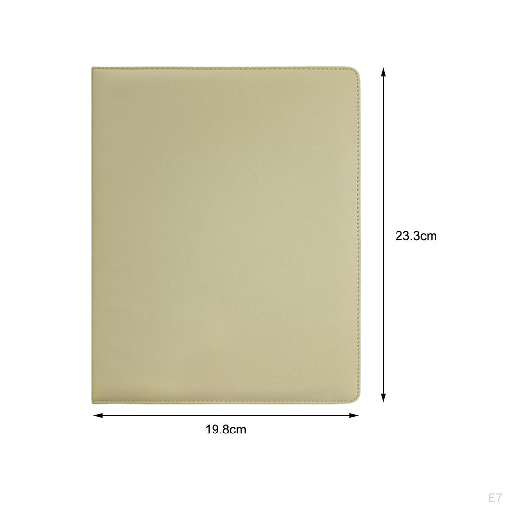 Classeur Collecteur de Cartes Couverture en Cuir PU Album Photo Portable Pochette 4 Poches