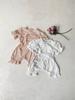 Summer Mesh Lace Romper with Snap Crotch for Girls