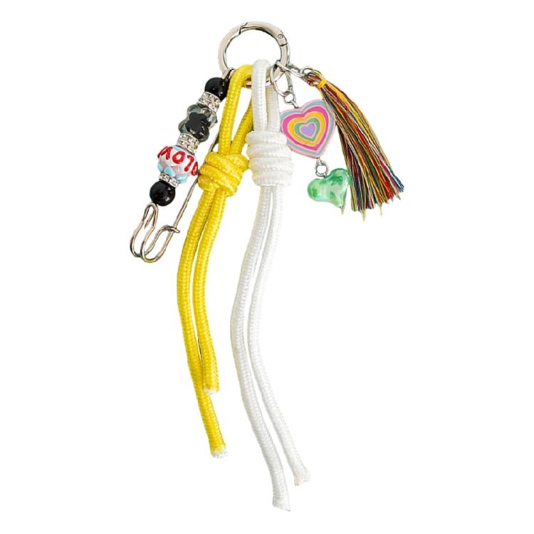 Sturdy Handmade Keychain Ornament Stylish Handmade Keychain with Intricate Rope Knot Detailing for Personal Use