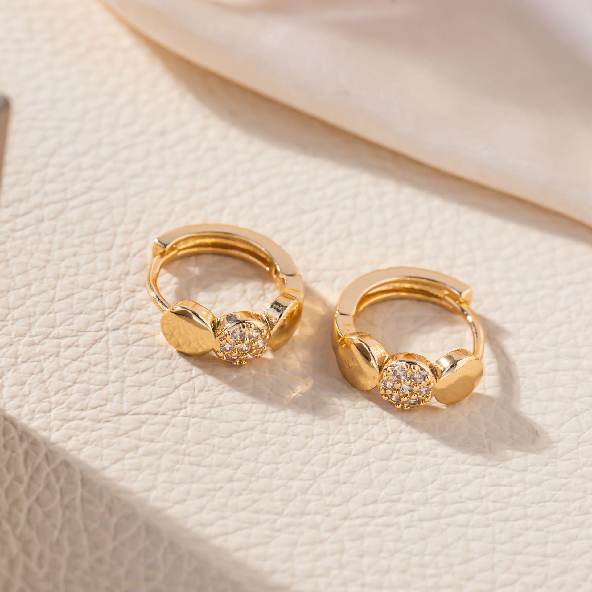Korean Irregular Heart Cubic Zirconia Luxury Earrings for Women