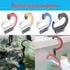High-Quality D-Type Aluminum Carabiner with Lock – Quick Release Buckle for Outdoor Tactical Tools & Camping.