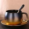 Black Simple Retro - Creative Coffee Set Luxury English Afternoon Tea Set Ceramic Xicaras Kitchenware BD50