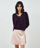 Mongdol [Set] Linen Round Neck Cardigan Violet Mdcd043Violet