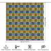 Modern Plaid Shower Curtain Waterproof Bathroom Decor With Bright Colors For Home Decoration