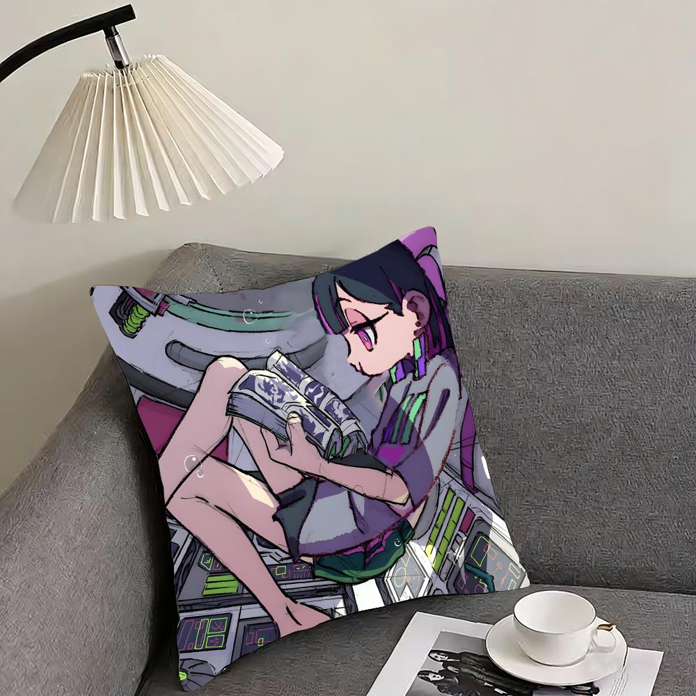 Z-Zutomayo Cartoon Cushion Cover Pillowcase Ultra Soft Skin Friendly Fabric Cloud Like Comfort & Concealed Zipper