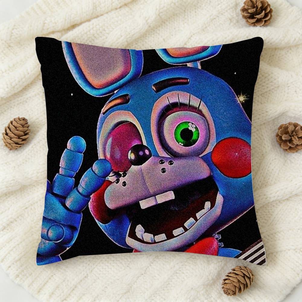 Fnaf FivenightsAtFreddys Doublesided Printed Square Decorative Cushion Cover for Sofa Living Room Home Decor