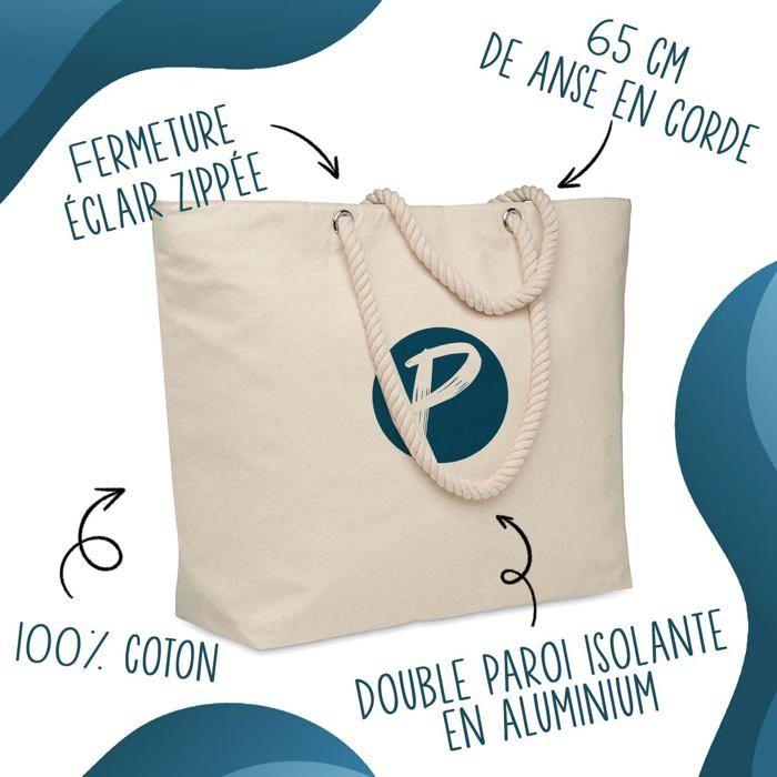 Sac isotherme Bazar d'une Maëlle d'amour | Glacière Souple Anniversaire Femme Fête des Mères Cadeau Mamie Noël Lunch Bag pour