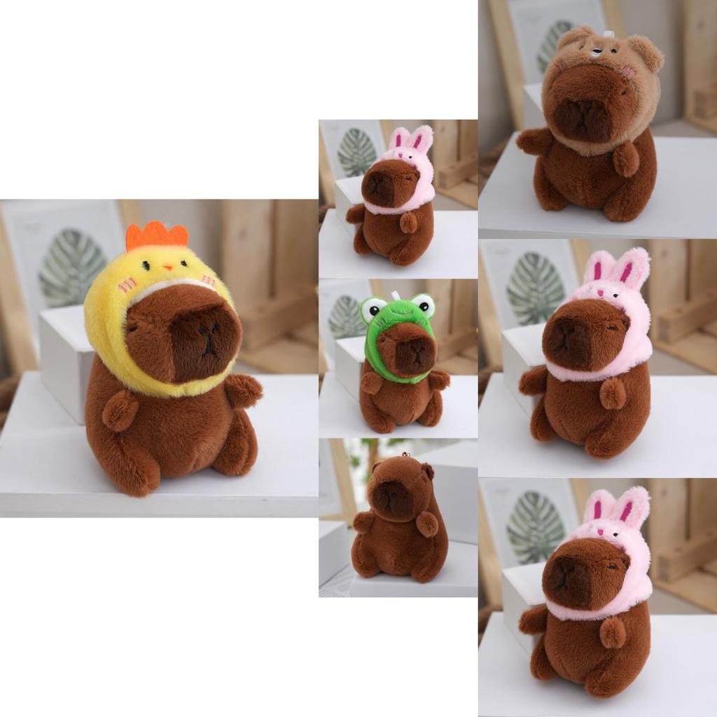 Adorable Capybara Plush Keychain Cute Cartoon Doll With Premium Pp Cotton Filling For Accessories