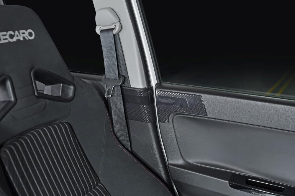 MONSTER SPORT Seat Belt Protectors for Toyota Alto Works Set of Scratch Interior Made In [HA36S], 4, Prevention, Protection, Japan, Black,