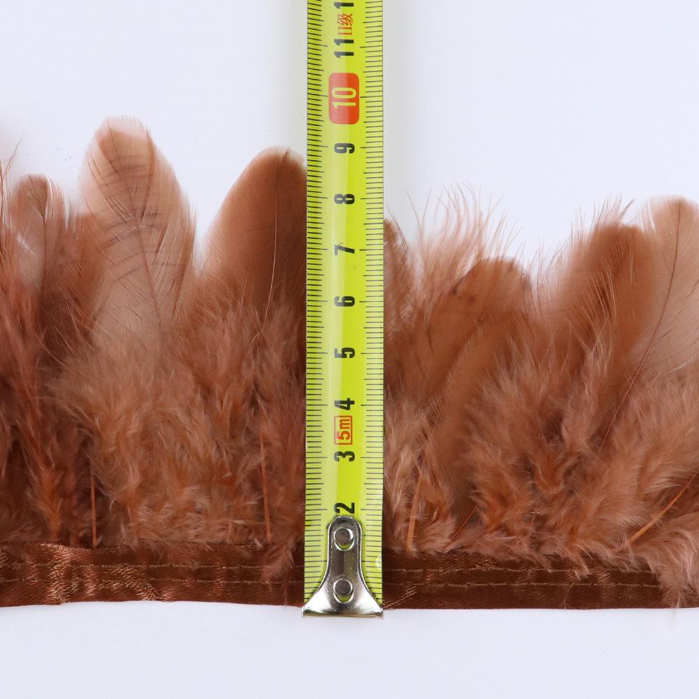 8-10Cm Woman Hair Cloth Edge Dress Skirt Chicken Feather Lace Jewelry Diy Material Stage Performance Color