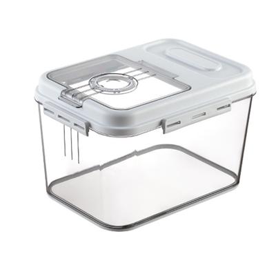 Flip Top Rice Bucket Large Capacity Sealed Moisture Proof Grain Container Storage Box Cereal