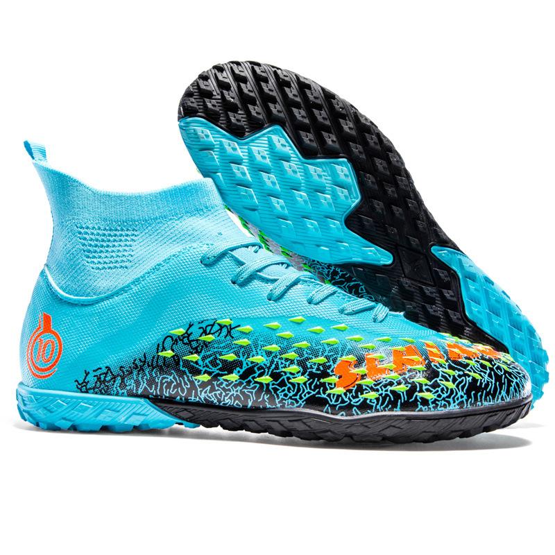 

Футбольные бутсы с высоким верхом для учеников начальной школы TF шипы-сороконожки молодежные AG длинные шипы взрослые для игры на газоне тренировочные бутсы мужские и женские 8823 46