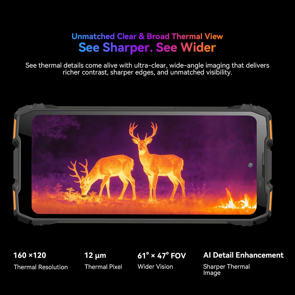 Blackview ROCK 3 Outdoor Smartphone 32GB+256GB Thermal Imaging Camera 10000mAh Mobile Phone