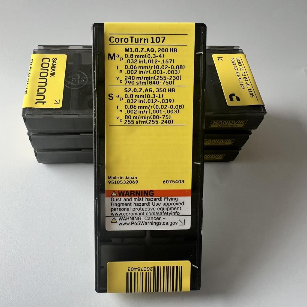 Sandvik / DCGX11T304-AL 1105 / Original Swedish Hard Alloy Blade 10 Pcs