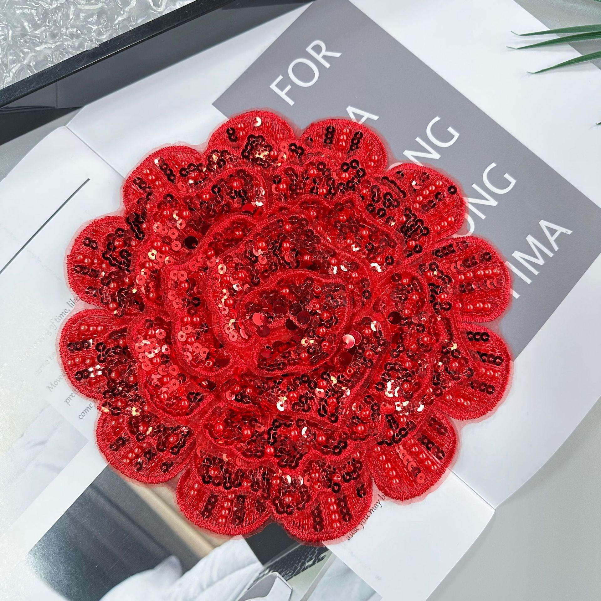 

Тяжелая промышленность, Бусины-гвоздики, Объемные цветы, Блестки, Вышитые аппликации, Корсажи, Одежда, Платья, Декоративные ткани, Нашивки 7541 big red