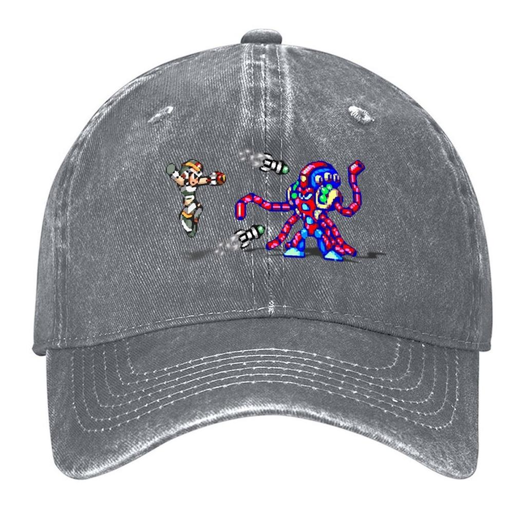 2026 Mega Man X Vs. Launch Octopus Baseball Cap Golf Cap Custom Cap Beach Hat Sun Caps Mens Women's