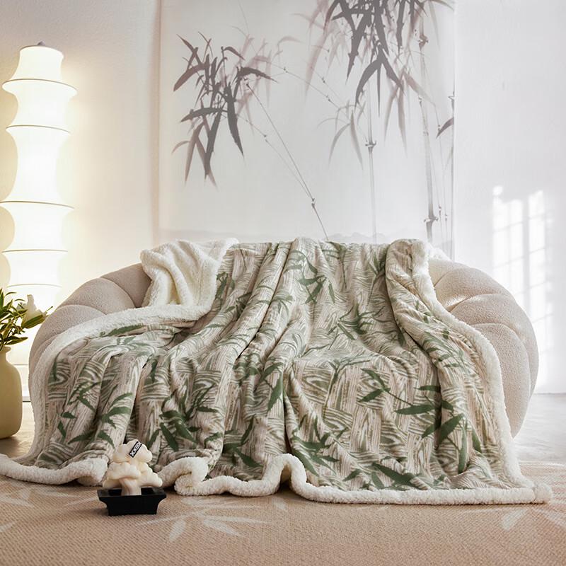OEING Thickened Fleece Throw Blanket 150 x 200 cm
