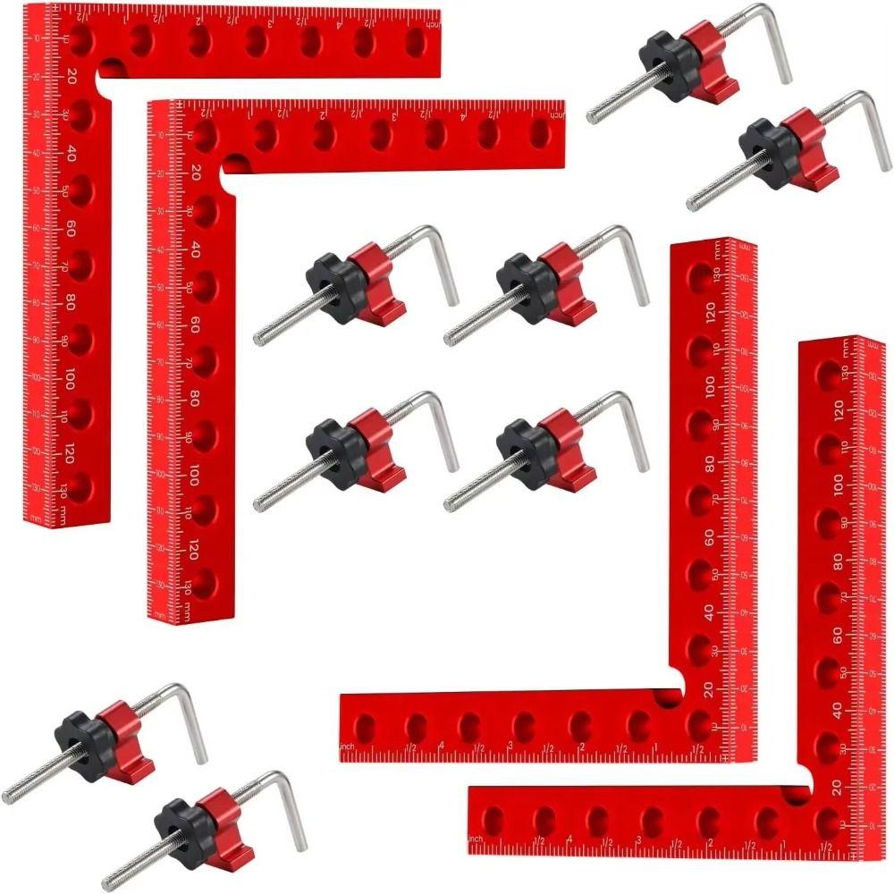 Aluminum Zinc Zinc Alloy Corner Clamps L Shape Woodworking Positioning Block Right Angle Clamp  Picture Frame