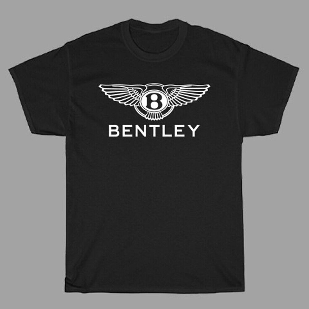 

Мужская черная футболка с логотипом автомобиля Bentley Размеры от S до 5XL Унисекс футболка S