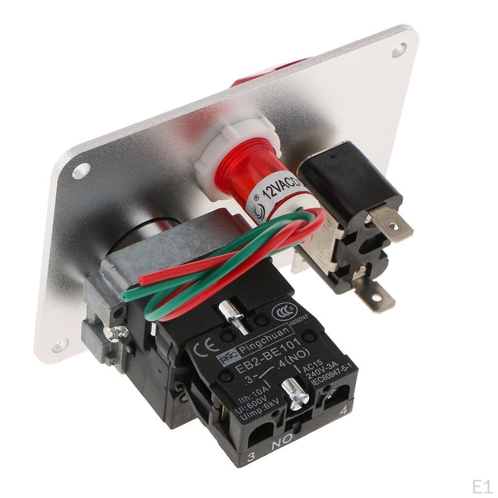 Painel de Interruptores Basculantes para Carro 12V-24V para Kits de Placas de Corrida