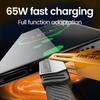 PD 65W/27W 4 in 1 Mecha Fast Charging Data Cable Cord For iPhone 15 Samsung Xiaomi USB Type C Multi Port Quick Charge Wire Line