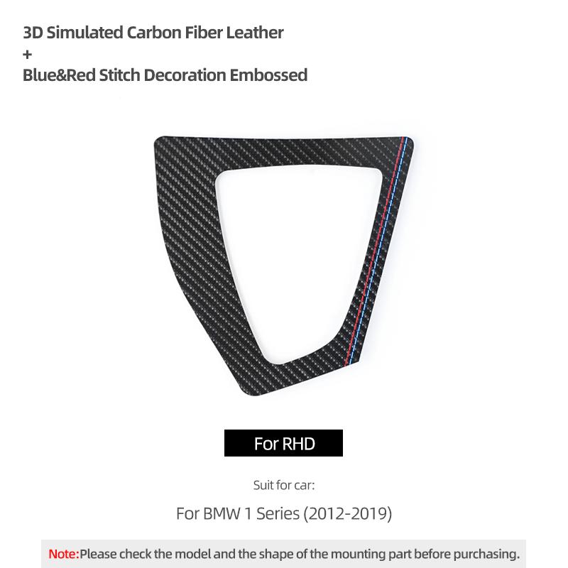 TPIC Carbon Fiber For BMW F20 F21 1 Series 2012-2019 Car Gear Shift Panel Trim Stickers Interior Tuning Auto Decor Accessories NM5