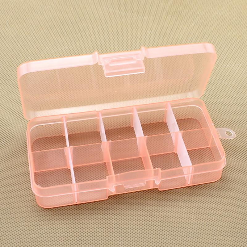 Removable Storage Boxes Assembleable Plastic Boxes Jewelry Storage Box Jewelry Beaded Small Accessories Organizer Box orange