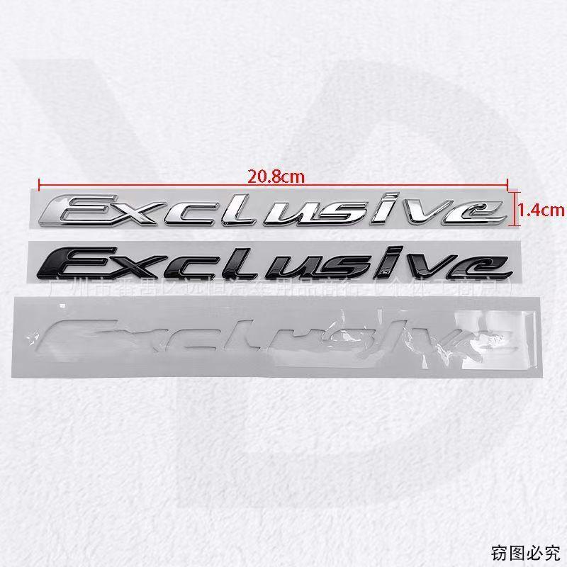 Exclusive Stereoscopic Letter Car Emblem Car Modification Decorative Sticker ABS Material