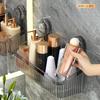 Household Light Luxury Suction Cup Storage Box, Kitchen Storage Rack, No Punching, Bathroom Toiletries Hanging Wall Storage Box