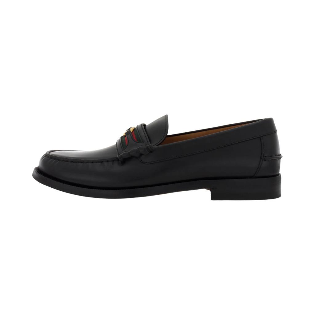 Gucci Kaveh Loafer 'Black Green Red' (Unisex) Black / Green / Red Loafers 644724 17X10 1060
