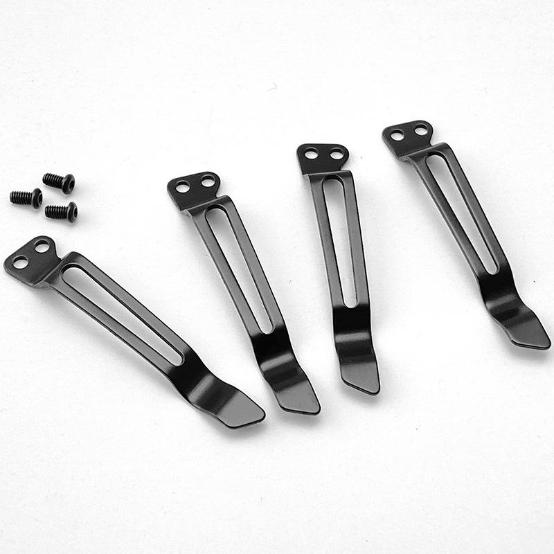 Stainless Steel Back Clip for DIY Folding Pocket Knife Tool DIY Accessories Back Clip Custom Folding Knife Back Clip Holder