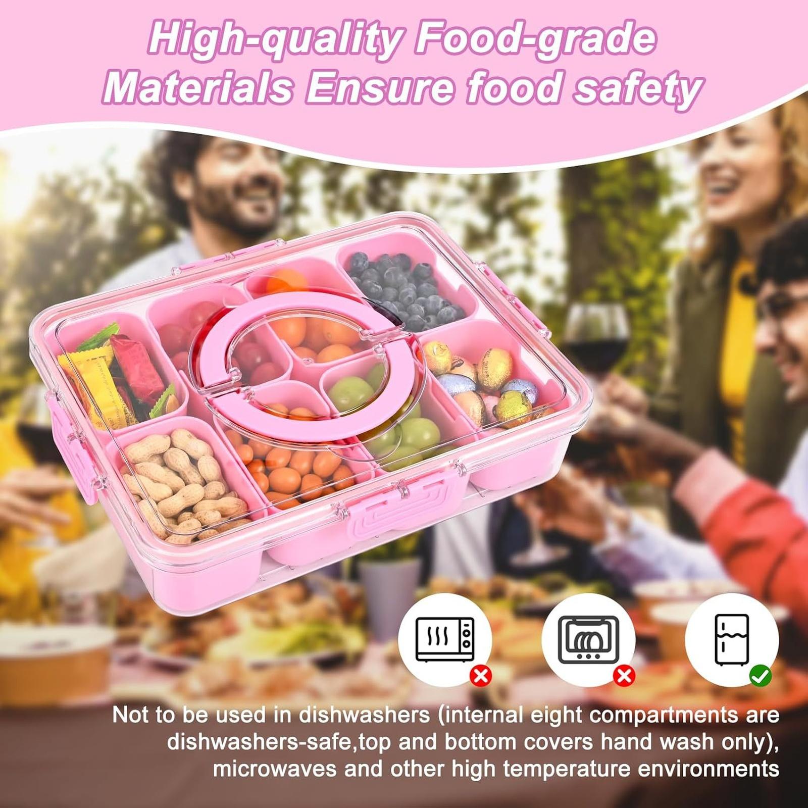 Kitchen Storage Box Food Grade Plastic Spices Container with Lid Sealed Seasoning Organizer one size розовый