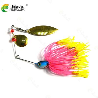 HENGJIA Frunză de Salcie Bărbat cu Barb 17g Spinnerbait Momeală