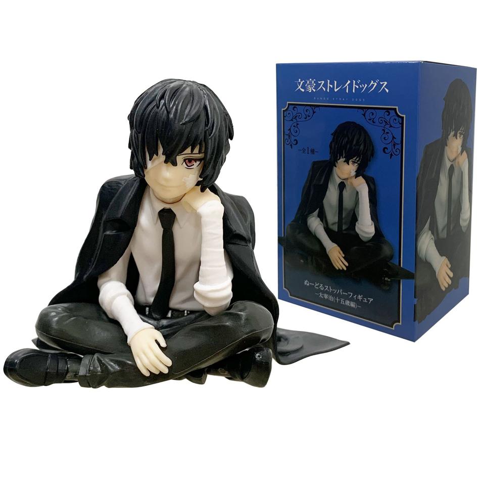 Auf Lager Bungo Stray Dogs 12cm Dazai Osamu Nudeln Pressfigur Japanische Cartoon Figuren Sammlung Niedliche Spielzeuge