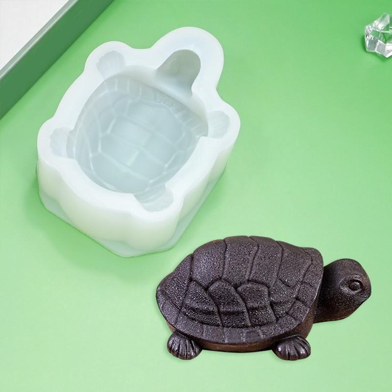 Set di 2 Stampini da Forno in Silicone a Forma di Tartaruga, Stampini per Cioccolato, Stampini per Fondant, Stampini per Dolci Dessert, Texture in Silicone per Dessert