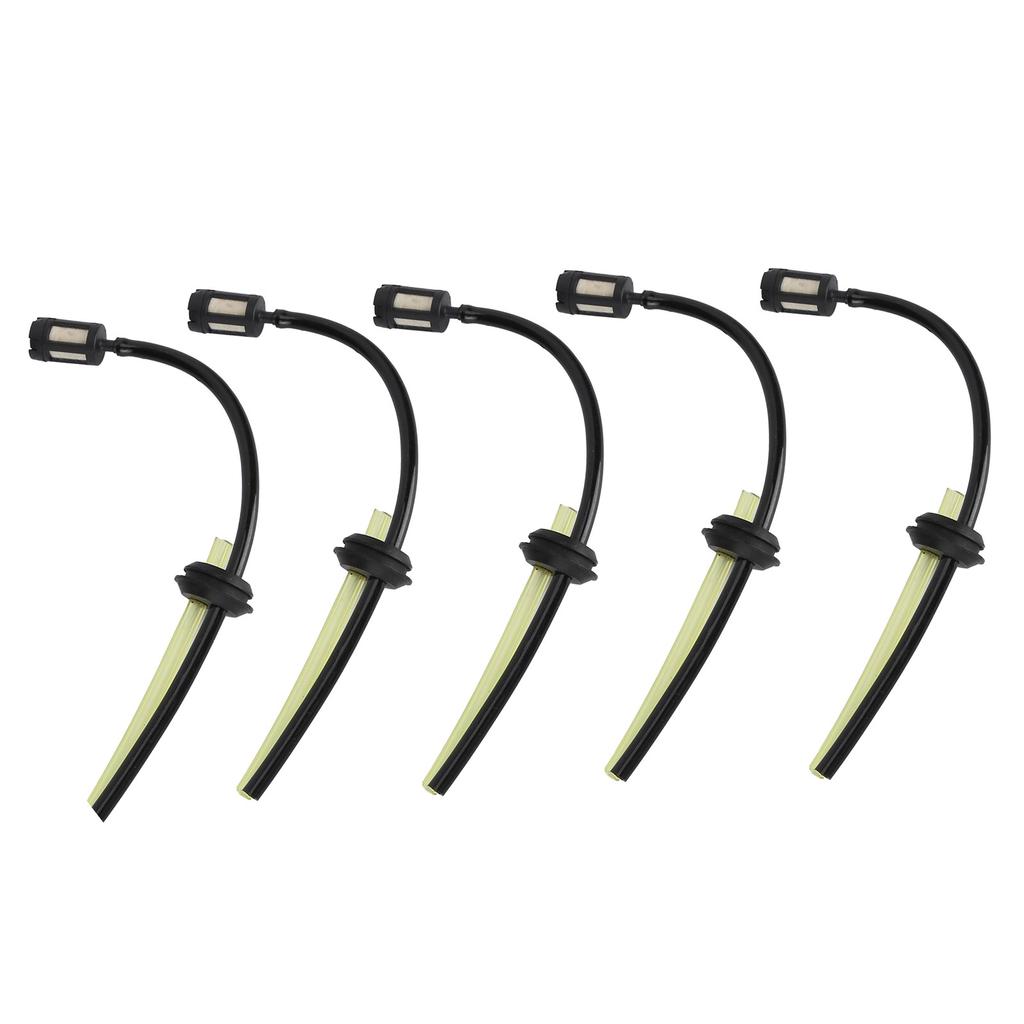 5 Stück Kraftstoffschlauch Ölleitung Tank Kraftstofffilter Baugruppe Ersatz für Rasenmäher Trimmer