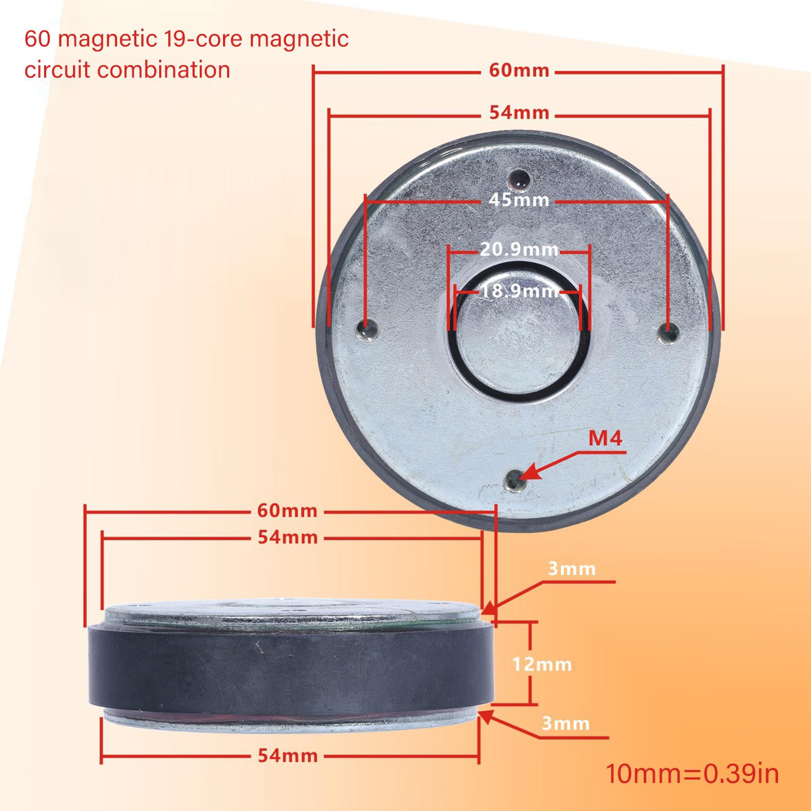 Magnetic Circuit Assembly Loudspeaker Magnetic Circuit Metal Sound Attractor Easy Installation Music Speaker Accessories