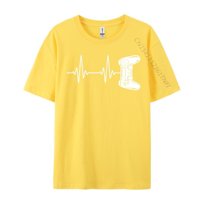 Gaming Controller Gamer Video Game Heartbeat Tops Tees Gamer Heartbeat Video Game Lover Unisex Tshirt Slim Fit T Shirts Hip Hop