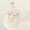 Bridal Jewelry Elegant Pearl Rhinestone Decoration Women Stylish Headband Hairpin