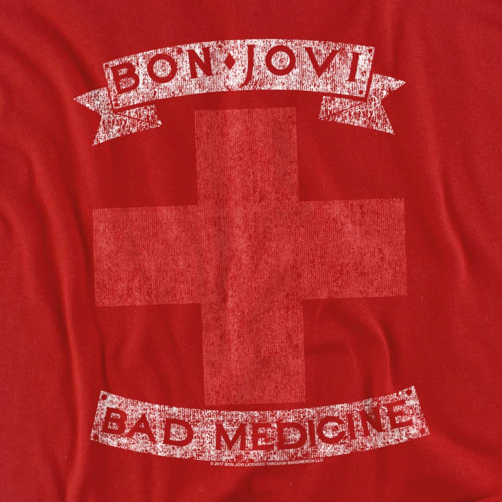 Bon Jovi Unisex Adult Bad Medicine T-Shirt
