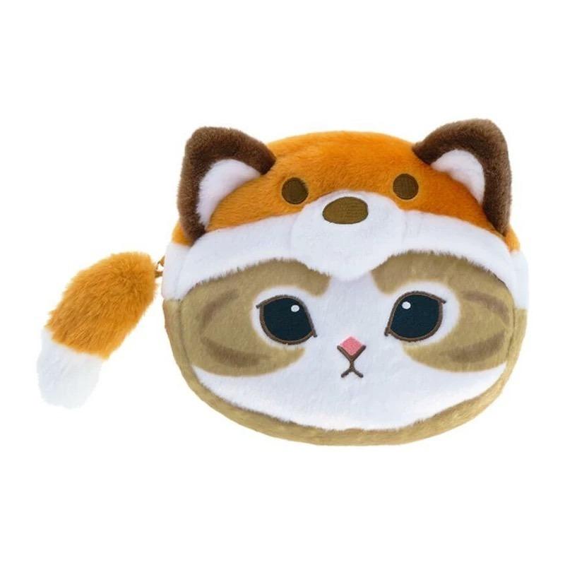 Kawaii Mofusand Plush Coin Purse Shark Cat Stuffed Wallet Backpack Pendant Red Panda Animal Hat Rabbit 12cm Headphone Case Gifts