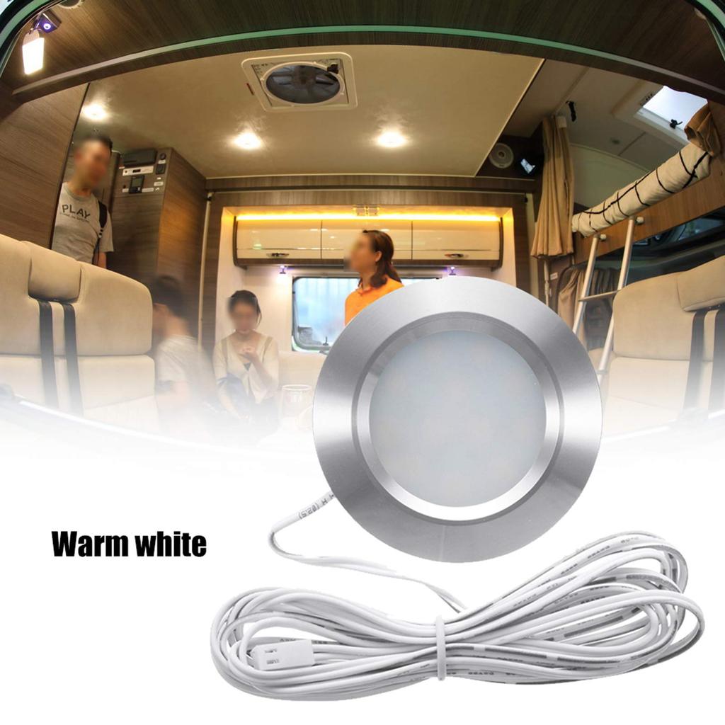 Shkalacar Dome Light Recessed LED Car Room Lamp Ceiling Light Waterproof 12 RV Boat Recessed Ceiling Light