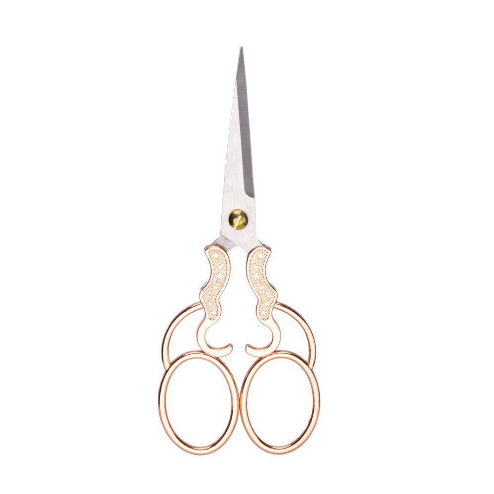 Retro Plum Blossom Zinc Alloy Embroidery and Cross-Stitch Scissors