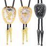 Country Style Bolo Tie Rodeo Cowboy Eagle Necktie Necklace Costume Accessory