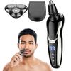 Smart Cordless Men's Razor 3-in-1 Trimmer - IPX4 Waterproof Electric Razor with LED Display and Travel Lock for Full Body Grooming