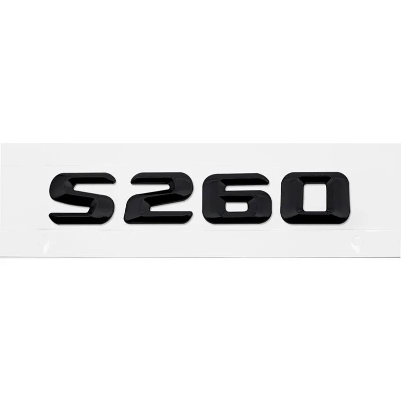 Car Tail Box Letters Stickers 3D Rear Trunk Badge Emblem Decal for Mercedes Benz S55 S63 S200 S220 S250 S260 S300 S320 S350