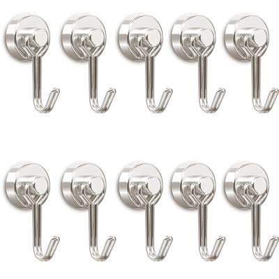 Homion Magnethaken, 20 mm, 10er-Pack, Edelstahl