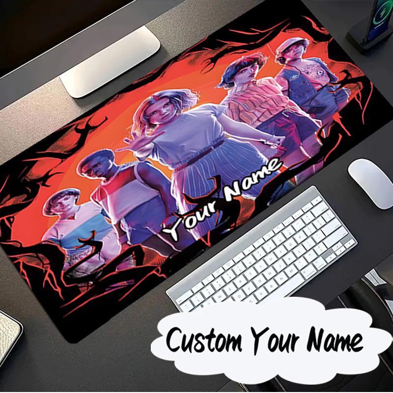 Custom Name Mouse pad Stranger Eleven Upside Down Mouse pad, Gaming Mouse Pad, keyboard pad, Desk Decor for computer notebook Fan Birthday Gift