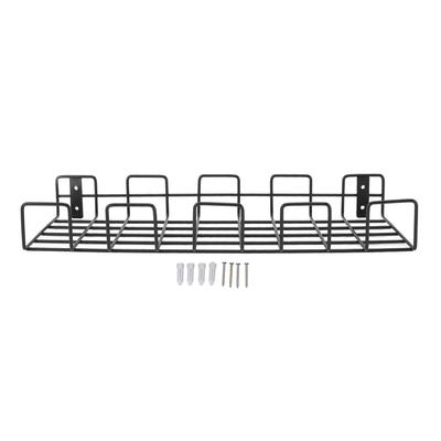 Garden Tool Rack Space Saving Wall Mounted Metal Garden Gadget Organizer Shelf for Small Hose Factor