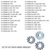 Motorcycle 520 Pitch 12T 13T 14T Tooth Front Sprocket Compatible with EXC SX XC F 125 200 250 300 350 400 450 550